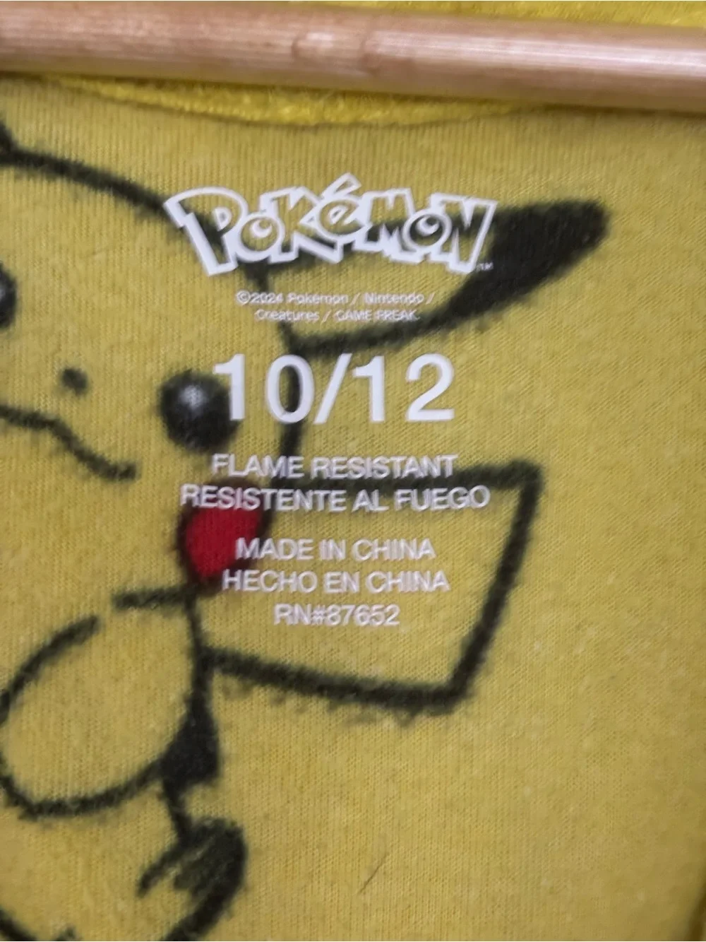 Pokemon Yellow Pikachu Hooded One-Piece